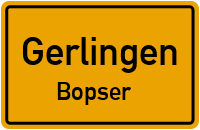 Bopserwaldstraße in GerlingenBopser