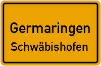 Straßenverzeichnis Germaringen Schwäbishofen