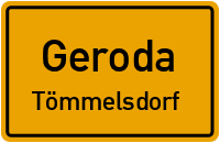Ortsstraße in GerodaTömmelsdorf