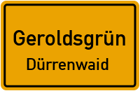 Straßenverzeichnis Geroldsgrün Dürrenwaid