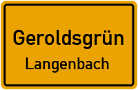 Rusenweg in GeroldsgrünLangenbach