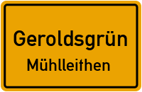 Straßenverzeichnis Geroldsgrün Mühlleithen