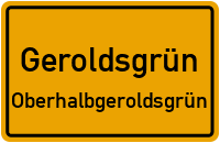 Hochstraße in GeroldsgrünOberhalbgeroldsgrün
