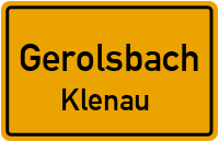Ortsstraße in GerolsbachKlenau