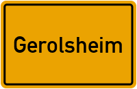 City Sign Gerolsheim