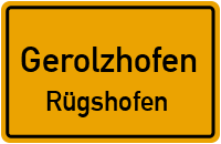 Rügshöfer Straße in GerolzhofenRügshofen