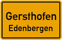 Straßen in Gersthofen Edenbergen
