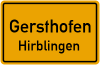 Gersthofer Straße in 86368 Gersthofen (Hirblingen)