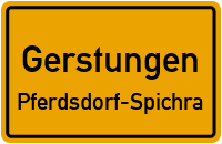 Dorfstraße in GerstungenPferdsdorf-Spichra