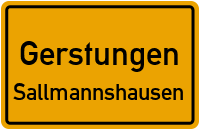 Straßenverzeichnis Gerstungen Sallmannshausen