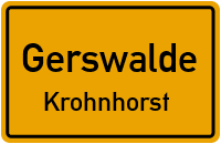 Ort Krohnhorst in GerswaldeKrohnhorst
