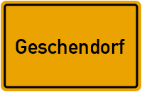 Ortsschild von Gemeinde Geschendorf in Schleswig-Holstein