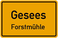 Straßenverzeichnis Gesees Forstmühle