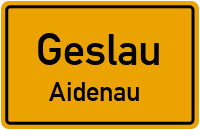 Straßenverzeichnis Geslau Aidenau