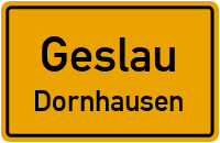 Straßenverzeichnis Geslau Dornhausen