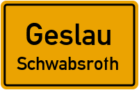 Straßen in Geslau Schwabsroth