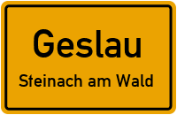Straßen in Geslau Steinach am Wald
