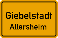 Straßenverzeichnis Giebelstadt Allersheim