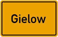 Ortsschild von Gielow in Mecklenburg-Vorpommern