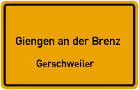 Wasserschapfgasse in 89537 Giengen an der Brenz (Gerschweiler)