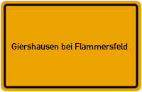 City Sign Giershausen bei Flammersfeld