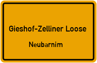 Straßen in Gieshof-Zelliner Loose Neubarnim