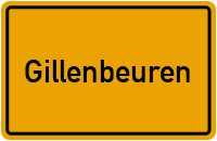 Ortsschild von Gemeinde Gillenbeuren in Rheinland-Pfalz