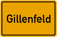 Ortsschild von Gemeinde Gillenfeld in Rheinland-Pfalz