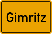 Ortsschild von Gemeinde Gimritz in Sachsen-Anhalt