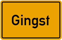 Ortsschild von Gingst in Mecklenburg-Vorpommern