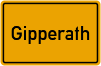 Ortsschild von Gemeinde Gipperath in Rheinland-Pfalz