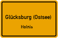 Holnisser Fährstraße in Glücksburg (Ostsee)Holnis