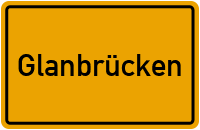 Ortsschild von Gemeinde Glanbrücken in Rheinland-Pfalz