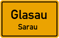 Enge Straße in GlasauSarau