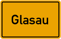 Ortsschild von Gemeinde Glasau in Schleswig-Holstein