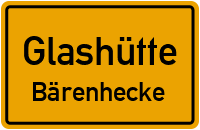 Straßenverzeichnis Glashütte Bärenhecke