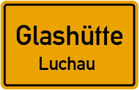 Dorfstraße in GlashütteLuchau