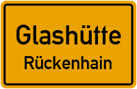 Straßenverzeichnis Glashütte Rückenhain