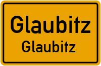 Bahnhofstraße in GlaubitzGlaubitz