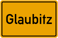 Ortsschild von Gemeinde Glaubitz in Sachsen