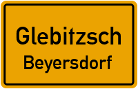 Straßen in Glebitzsch Beyersdorf