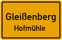 Hofmühlweg in 93477 Gleißenberg (Hofmühle)