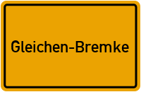 City Sign Gleichen-Bremke