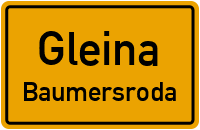 Gleinaer Straße in GleinaBaumersroda