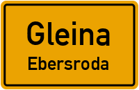 Dorfstraße in GleinaEbersroda