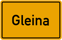 Neue Siedlungsstraße in Gleina