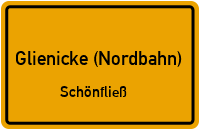 Friedenstraße in Glienicke (Nordbahn)Schönfließ