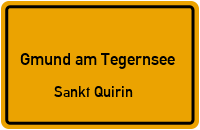 Nördliche Hauptstraße in Gmund am TegernseeSankt Quirin