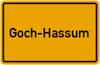 Ortsschild Goch-Hassum