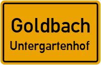 Sudetenlandstraße in GoldbachUntergartenhof